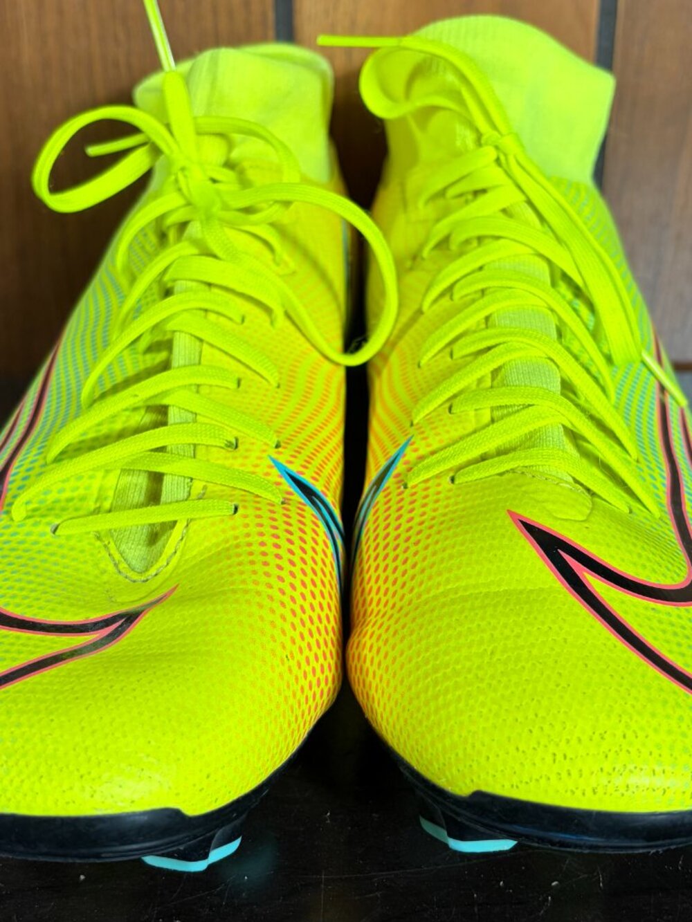 Nike Mercurial Superfly 7 Academy MDS FG/MG Lemon Venom Soccer Cleats Sz 9.5 EUC